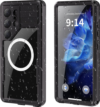 Rengareng Galaxy S25 Ultra Kılıf 1-1 Su Geçirmez Kılıf - Siyah
