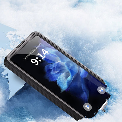 Rengareng Galaxy S25 Ultra Kılıf 1-1 Su Geçirmez Kılıf - Siyah