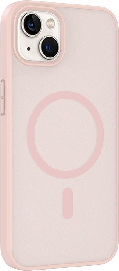 Rengareng iPhone 14 Kılıf M-Safe Şarj Özellikli Zore Babet Kapak - Mavi