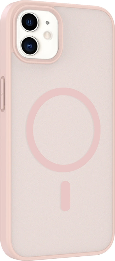 Rengareng iPhone 11 Kılıf M-Safe Şarj Özellikli Zore Babet Kapak - Desert Gold