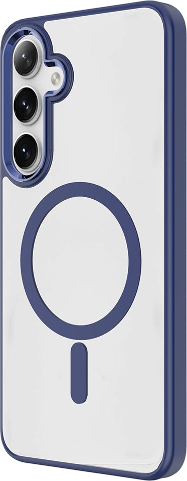 Rengareng Galaxy S26 Plus Kılıf M-Safe Şarj Özellikli Zore Krom M-Safe Silikon Kapak - Turuncu