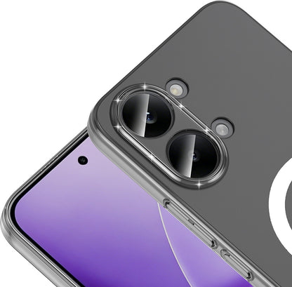 Rengareng Poco X8 Pro Max Kamera Korumalı M-Safe Şarj Özellikli Şeffaf Mnc London Sert Pc Kapak - Şeffaf
