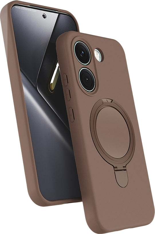 Rengareng Poco X8 Pro Kılıf M-Safe Şarj Özellikli Standlı Mnc Samara Kapak - Desert Gold