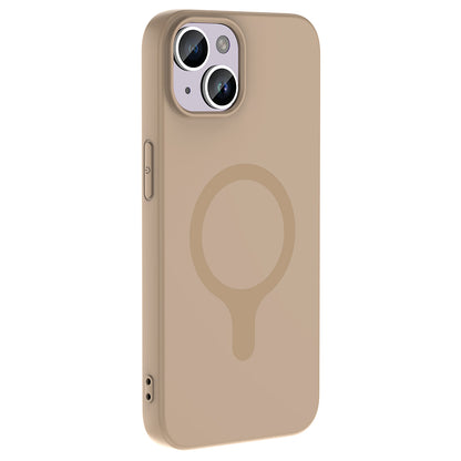 iPhone 13 Kılıf M-Safe Şarj Özellikli MNC Aris Silikon Kapak - Koyu Pembe