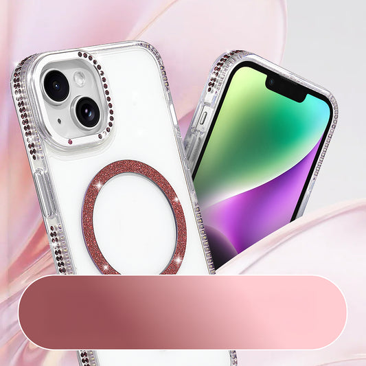 iPhone 13 Kılıf M-safe Şarj Özellikli MNC Tera Silikon Kapak - Mürdüm