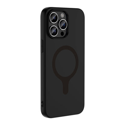 iPhone 14 Pro Max Kılıf M-Safe Şarj Özellikli MNC Aris Silikon Kapak - Siyah