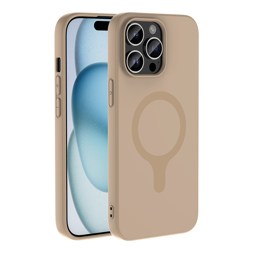 iPhone 14 Pro Max Kılıf M-Safe Şarj Özellikli MNC Aris Silikon Kapak - Yeşil