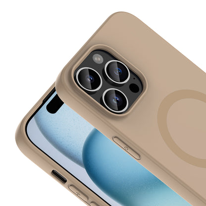 iPhone 14 Pro Max Kılıf M-Safe Şarj Özellikli MNC Aris Silikon Kapak - Siyah