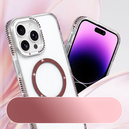 iPhone 14 Pro Max Kılıf M-safe Şarj Özellikli MNC Tera Silikon Kapak - Mürdüm
