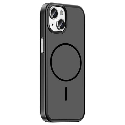 iPhone 15 Kılıf M-Safe Şarj Özellikli MNC Lora PC Kapak - Siyah