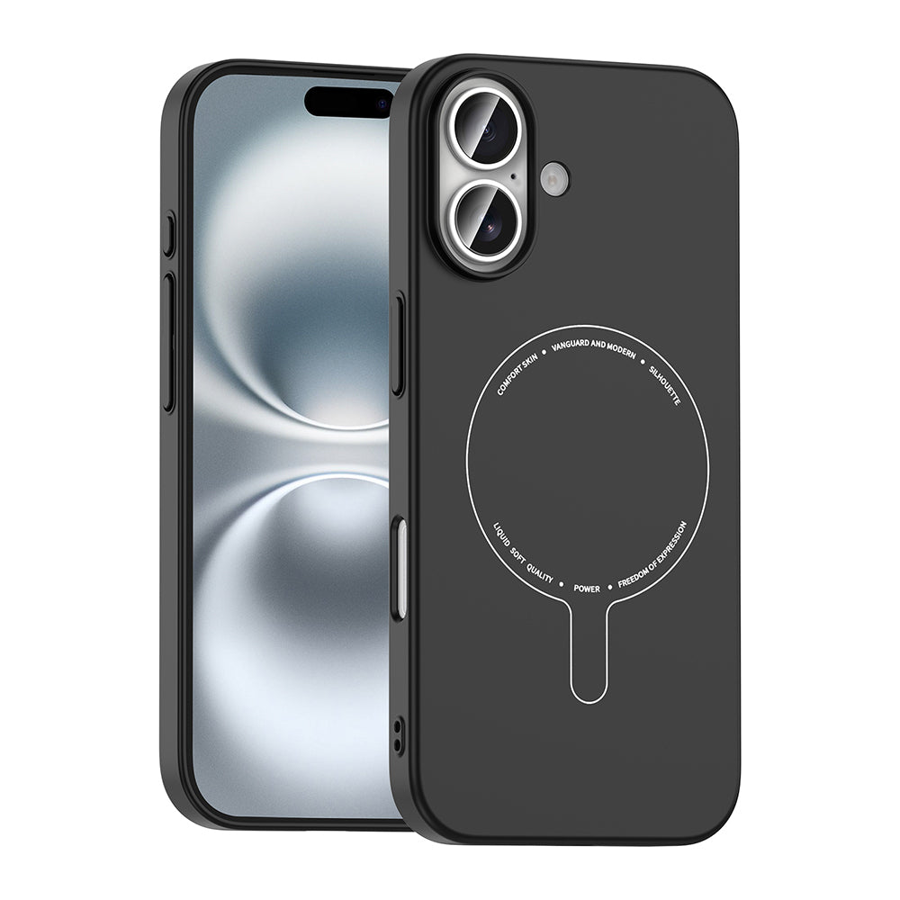 iPhone 16 Kılıf M-Safe Şarj Özellikli Kamera Korumalı MNC Elio Sert PC Kapak - Lila