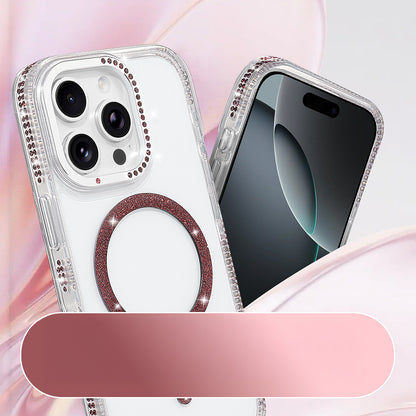 iPhone 16 Pro Kılıf M-safe Şarj Özellikli MNC Tera Silikon Kapak - Mürdüm