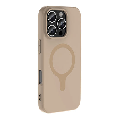 iPhone 16 Pro Max Kılıf M-Safe Şarj Özellikli MNC Aris Silikon Kapak - Turkuaz