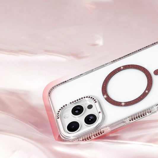 iPhone 16 Pro Max Kılıf M-safe Şarj Özellikli MNC Tera Silikon Kapak - Mürdüm