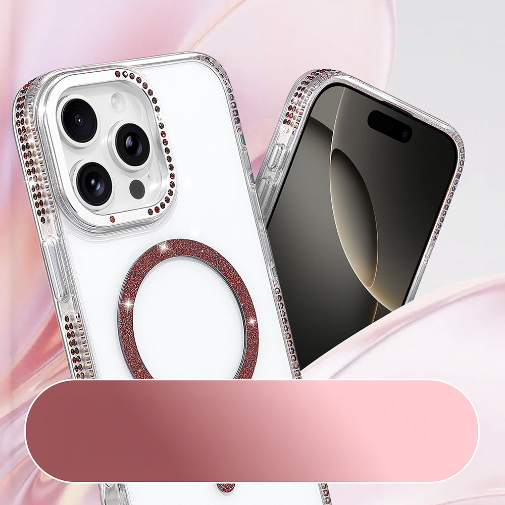 iPhone 16 Pro Max Kılıf M-safe Şarj Özellikli MNC Tera Silikon Kapak - Mürdüm
