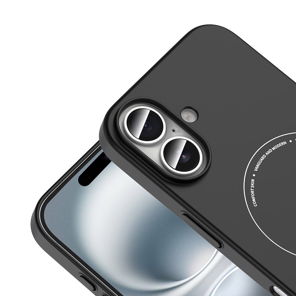 iPhone 17 Kılıf M-Safe Şarj Özellikli Kamera Korumalı MNC Elio Sert PC Kapak - Lacivert