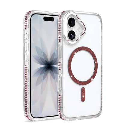 iPhone 17 Kılıf M-safe Şarj Özellikli MNC Tera Silikon Kapak - Mürdüm
