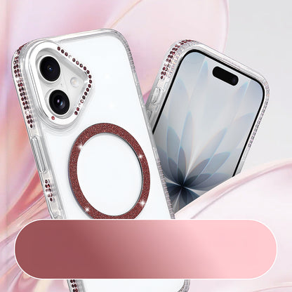 iPhone 17 Kılıf M-safe Şarj Özellikli MNC Tera Silikon Kapak - Mürdüm