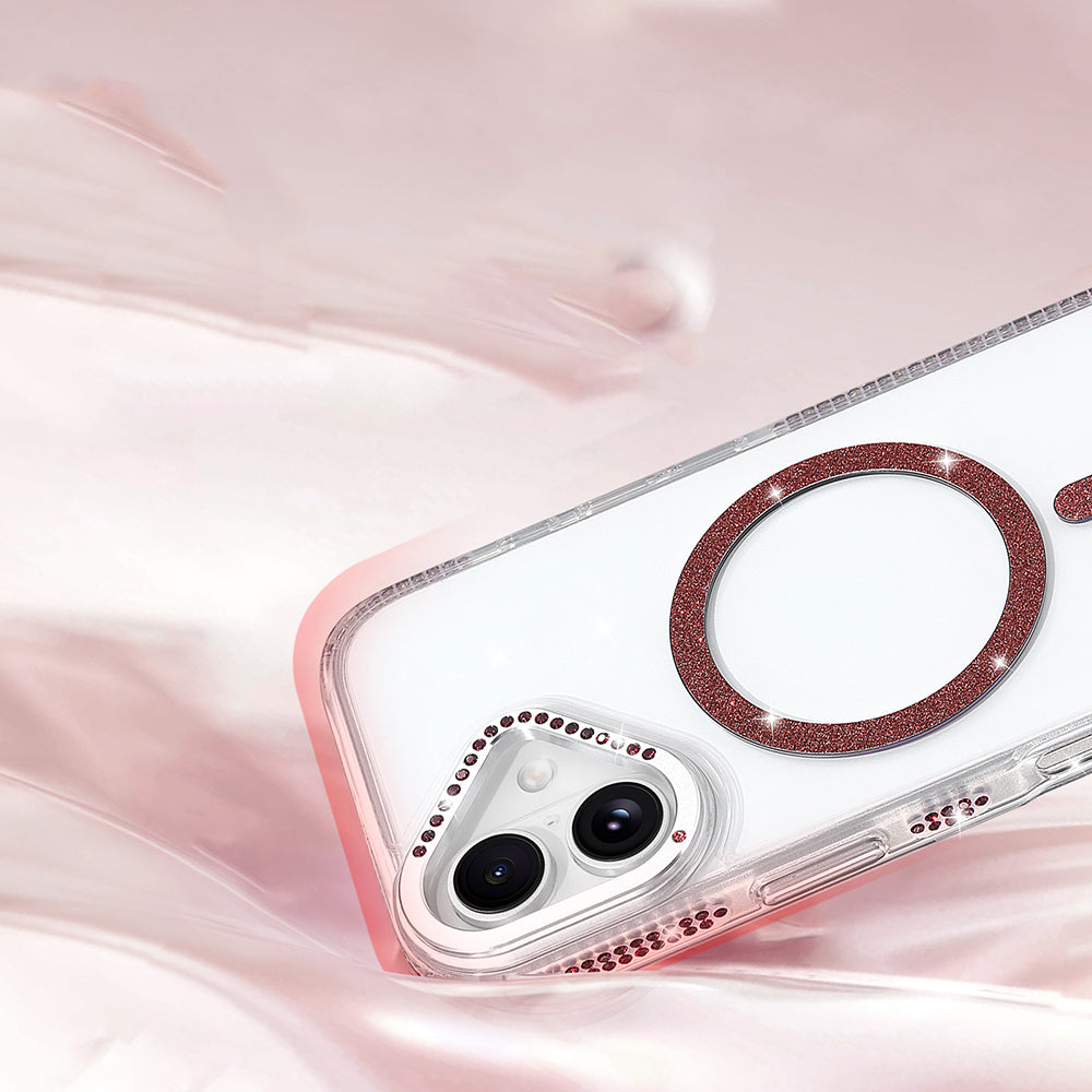 iPhone 17 Kılıf M-safe Şarj Özellikli MNC Tera Silikon Kapak - Mürdüm