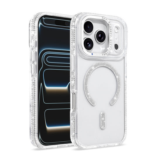 iPhone 17 Pro Kılıf M-safe Şarj Özellikli MNC Tera Silikon Kapak - Şeffaf