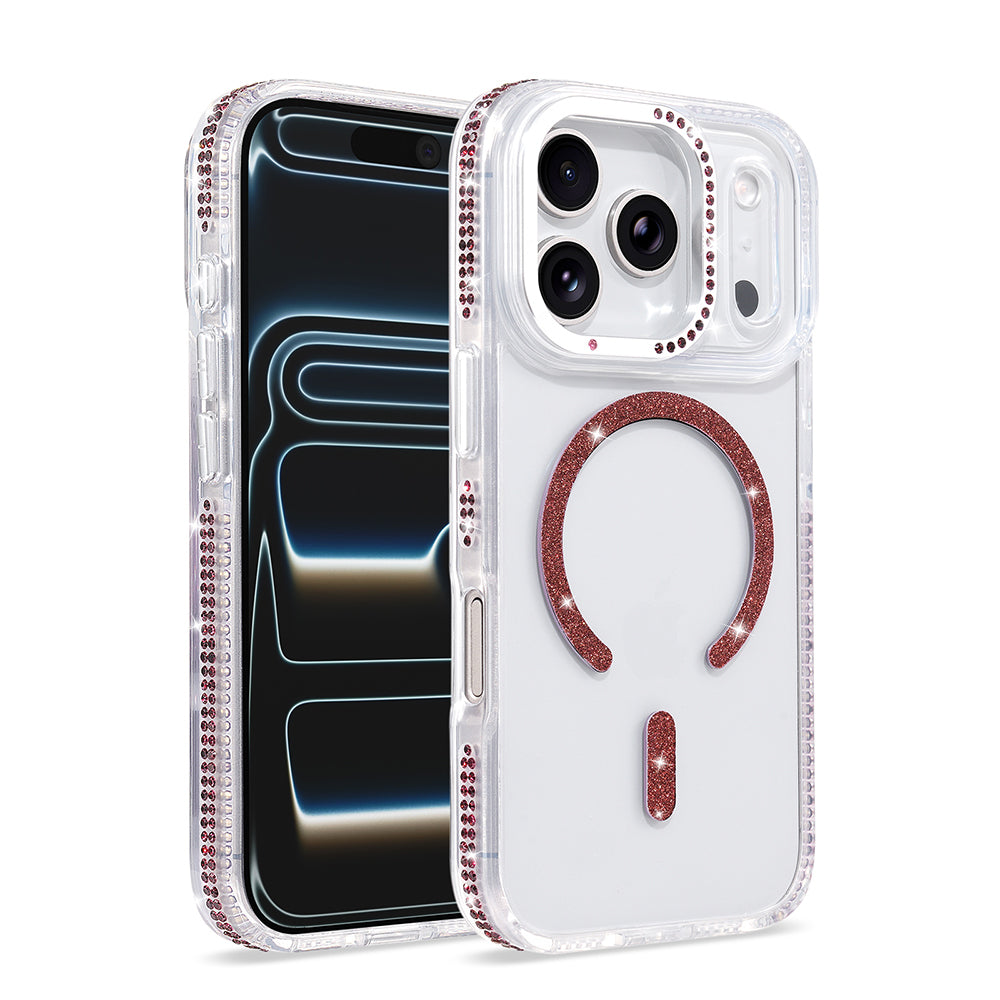 iPhone 17 Pro Kılıf M-safe Şarj Özellikli MNC Tera Silikon Kapak - Mürdüm