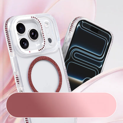 iPhone 17 Pro Kılıf M-safe Şarj Özellikli MNC Tera Silikon Kapak - Mürdüm
