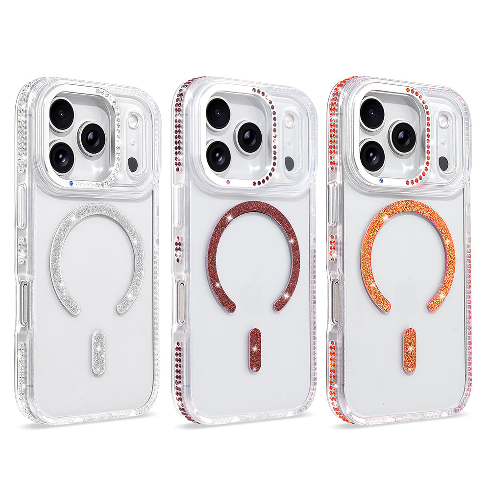 iPhone 17 Pro Kılıf M-safe Şarj Özellikli MNC Tera Silikon Kapak - Şeffaf