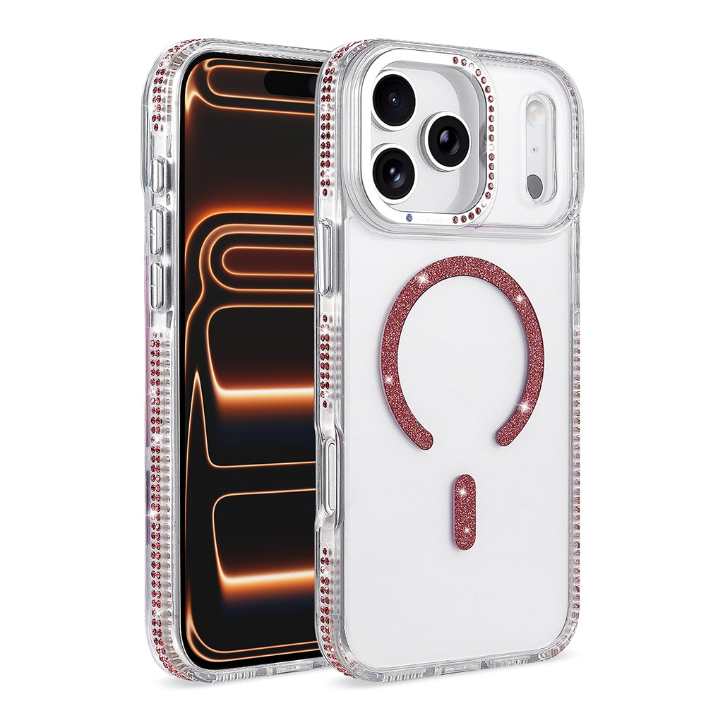 iPhone 17 Pro Max Kılıf M-safe Şarj Özellikli MNC Tera Silikon Kapak - Mürdüm