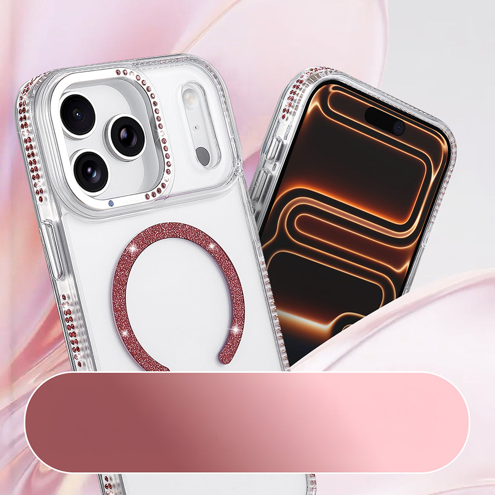 iPhone 17 Pro Max Kılıf M-safe Şarj Özellikli MNC Tera Silikon Kapak - Mürdüm