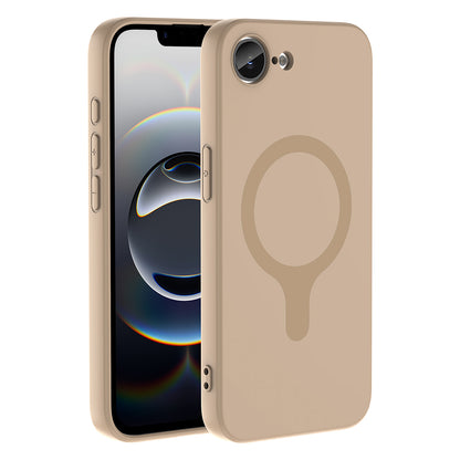 iPhone 17E Kılıf M-Safe Şarj Özellikli MNC Aris Silikon Kapak - Saks Mavi