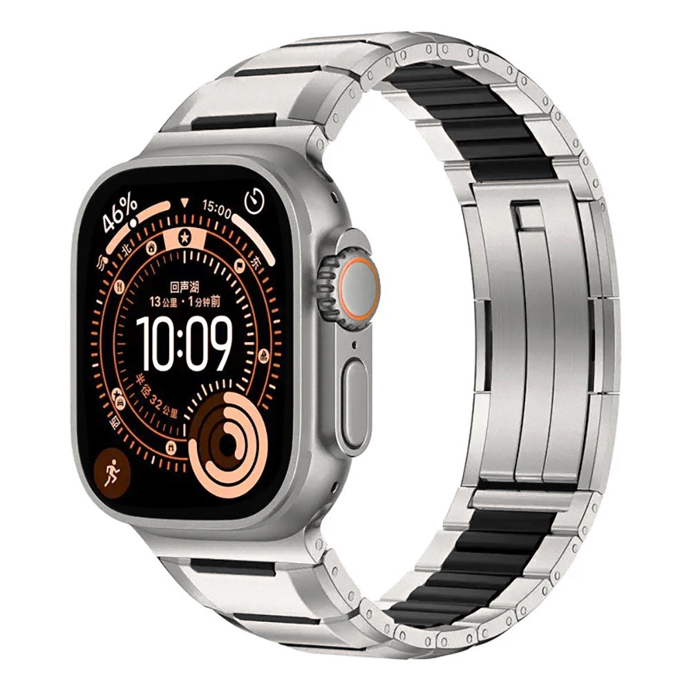 Watch 10 46mm MNC KRD-155 Metal Silikon Kordon - Titanyum-Siyah