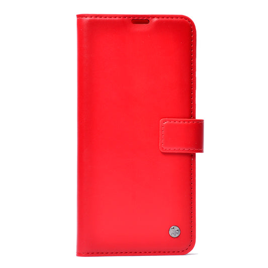 Galaxy S26 Plus Kılıf MNC Kar Deluxe Kapaklı Kılıf - Kırmızı