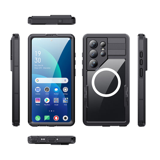 Galaxy S26 Ultra Kılıf 1-1 Su Geçirmez Kılıf - Siyah