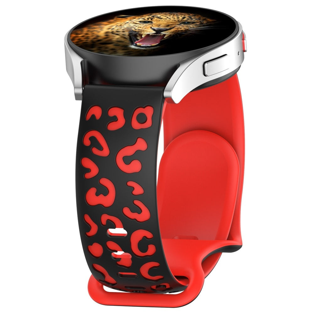 Galaxy Watch 42mm MNC KRD-140 20mm Silikon Kordon Strap Kayış - Siyah-Starlight