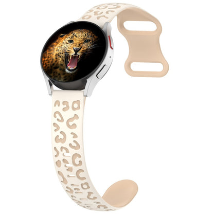 Galaxy Watch 42mm MNC KRD-140 20mm Silikon Kordon Strap Kayış - Starlight-Bej