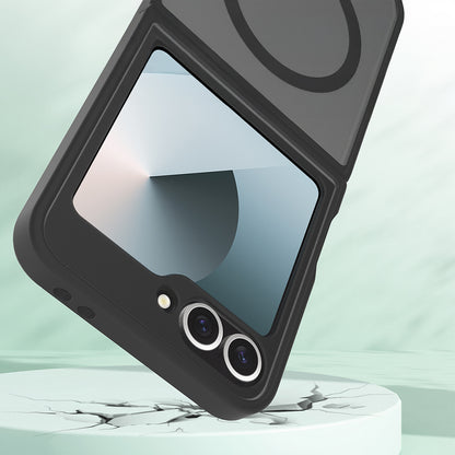 Galaxy Z Flip 6 Kılıf M-Safe Şarj Özellikli Kamera Korumalı MNC Lunex Kapak - Siyah