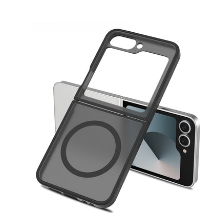 Galaxy Z Flip 7 FE Kılıf M-Safe Şarj Özellikli Kamera Korumalı MNC Lunex Kapak - Siyah