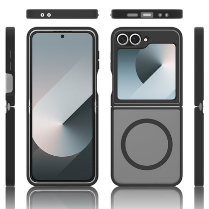 Galaxy Z Flip 7 FE Kılıf M-Safe Şarj Özellikli Kamera Korumalı MNC Lunex Kapak - Siyah