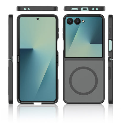 Galaxy Z Flip 7 Kılıf M-Safe Şarj Özellikli Kamera Korumalı MNC Lunex Kapak - Siyah