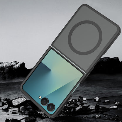 Galaxy Z Flip 7 Kılıf M-Safe Şarj Özellikli Kamera Korumalı MNC Lunex Kapak - Siyah