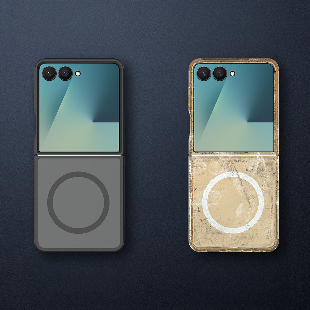 Galaxy Z Flip 7 Kılıf M-Safe Şarj Özellikli Kamera Korumalı MNC Lunex Kapak - Siyah