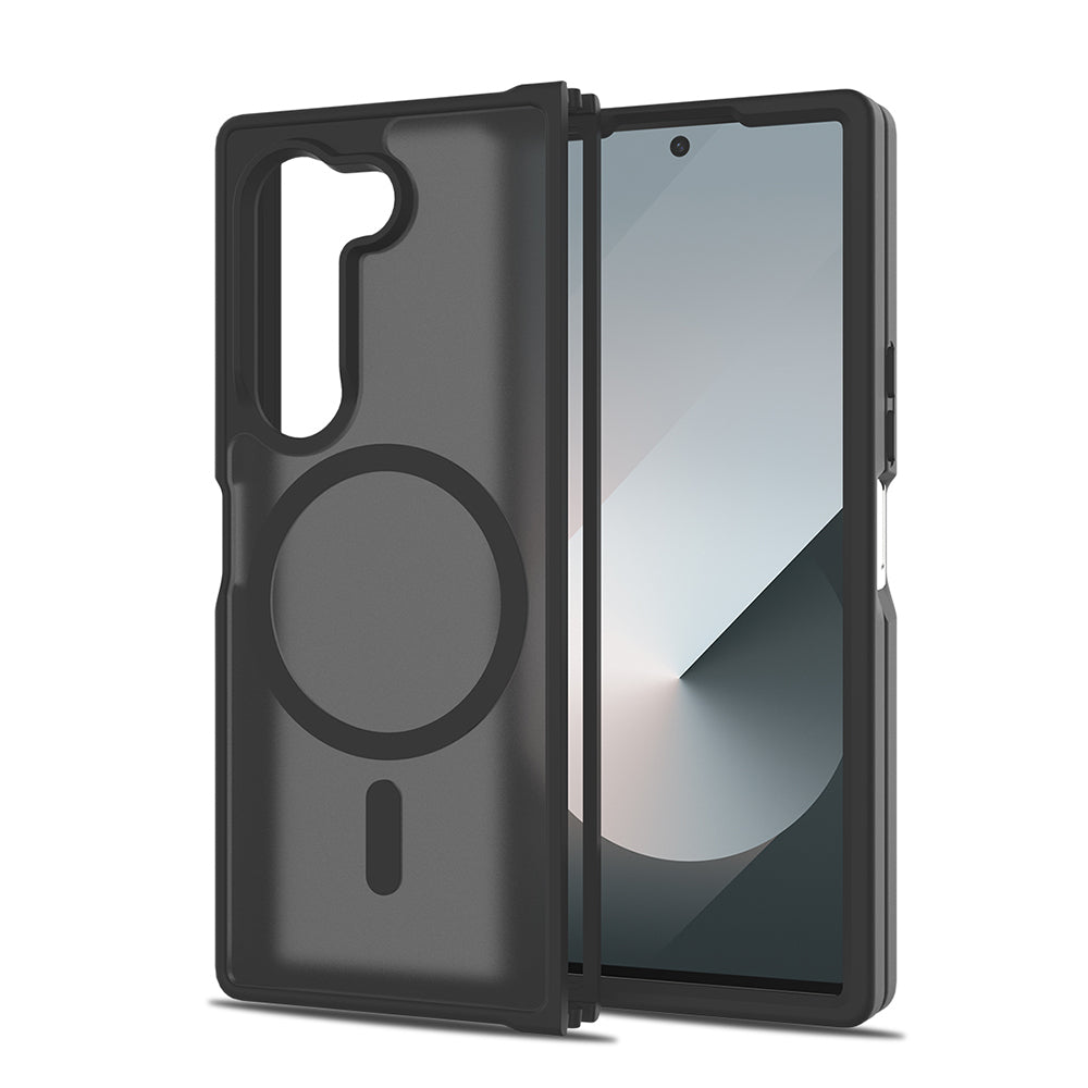 Galaxy Z Fold 6 Kılıf M-Safe Şarj Özellikli Kamera Korumalı MNC Lunex Kapak - Siyah