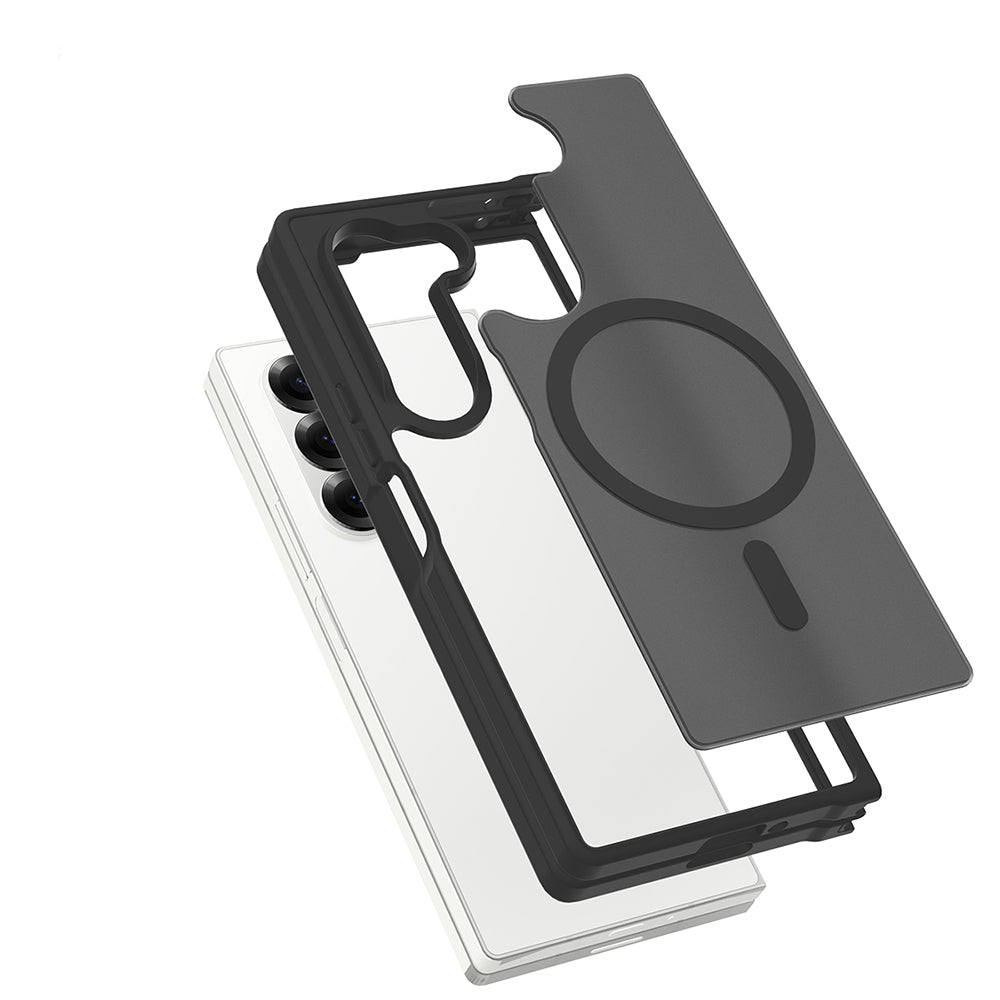 Galaxy Z Fold 6 Kılıf M-Safe Şarj Özellikli Kamera Korumalı MNC Lunex Kapak - Siyah