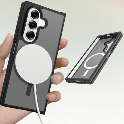 Galaxy Z Fold 7 Kılıf M-Safe Şarj Özellikli Kamera Korumalı MNC Lunex Kapak - Siyah