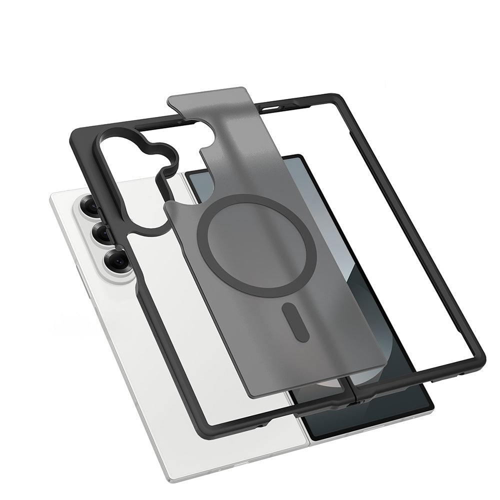 Galaxy Z Fold 7 Kılıf M-Safe Şarj Özellikli Kamera Korumalı MNC Lunex Kapak - Siyah
