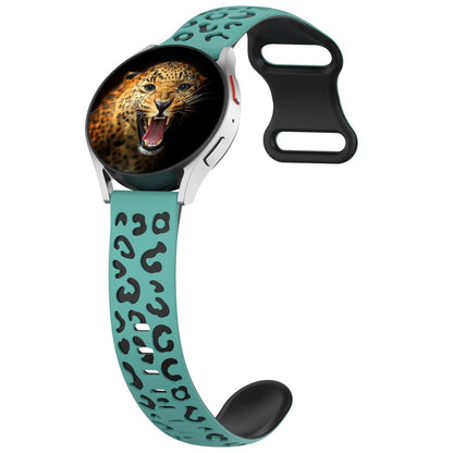 Gear S2 MNC KRD-140 20mm Silikon Kordon Strap Kayış - Yeşil-Siyah