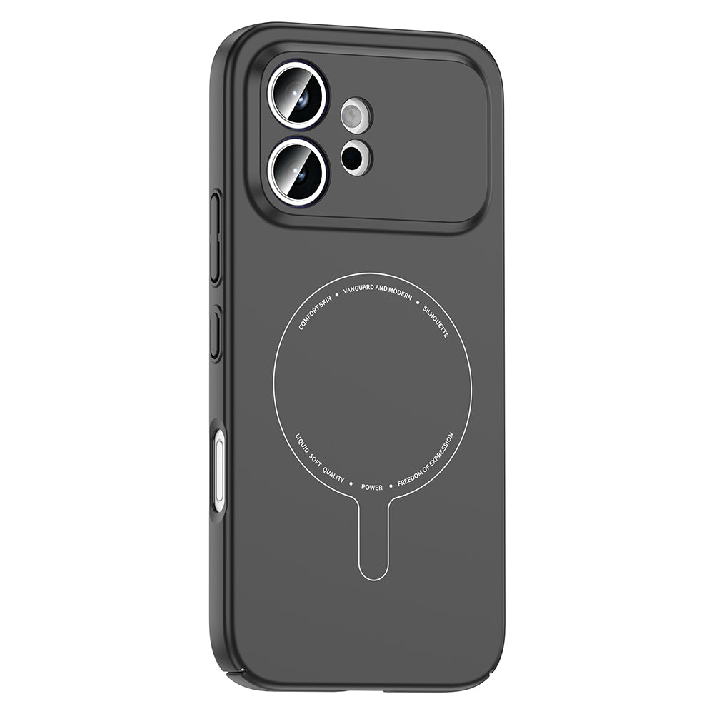 Honor 600 5G Kılıf M-Safe Şarj Özellikli Kamera Korumalı MNC Elio Sert PC Kapak - Turuncu