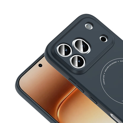 Honor 600 Pro 5G Kılıf M-Safe Şarj Özellikli Kamera Korumalı MNC Elio Sert PC Kapak - Lacivert
