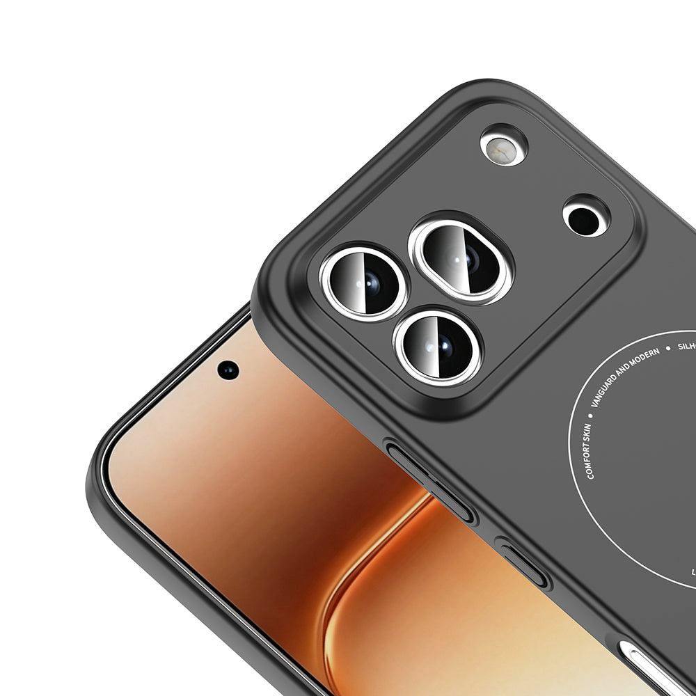 Honor 600 Pro 5G Kılıf M-Safe Şarj Özellikli Kamera Korumalı MNC Elio Sert PC Kapak - Lacivert