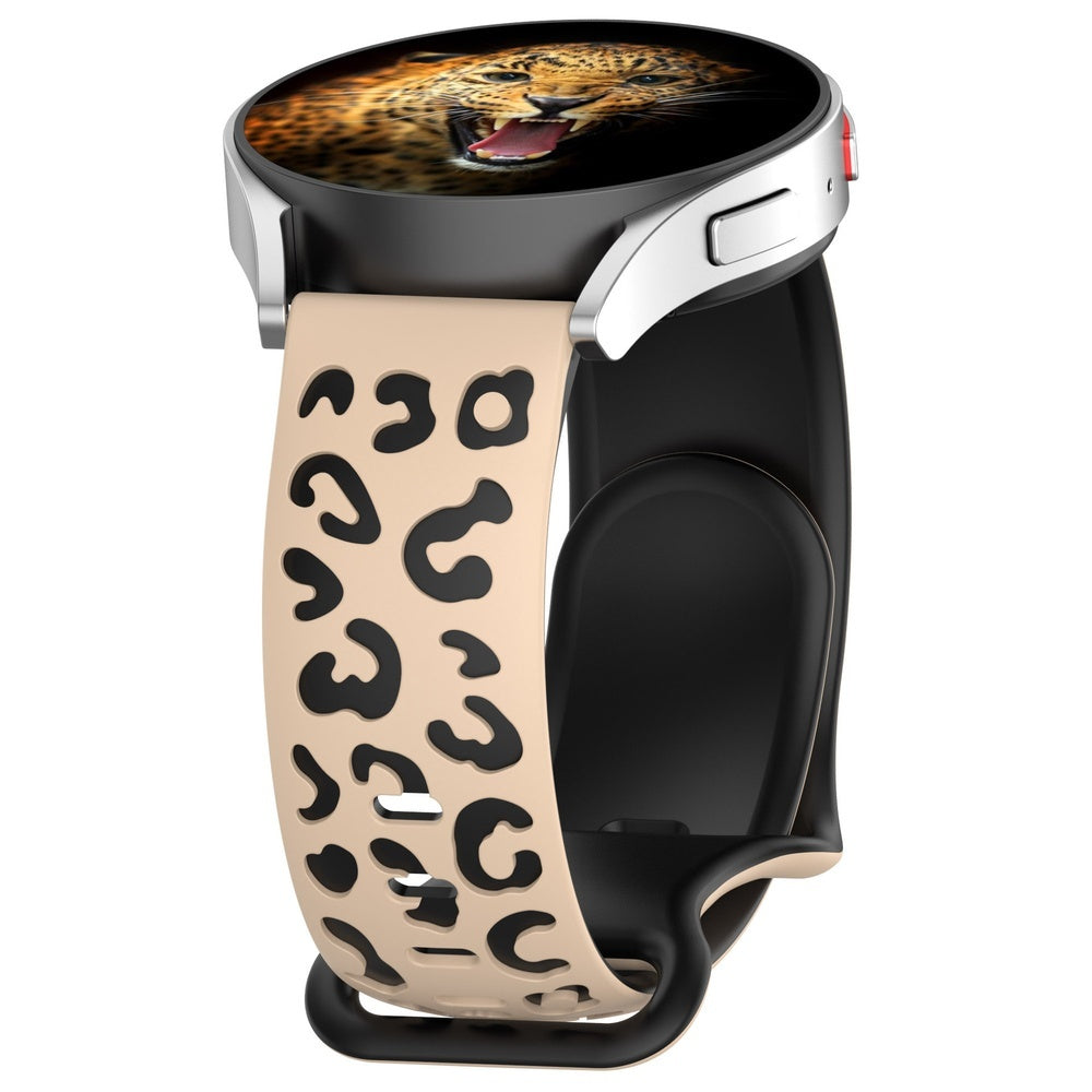 Huawei GT2 42mm MNC KRD-140 20mm Silikon Kordon Strap Kayış - Bej-Siyah